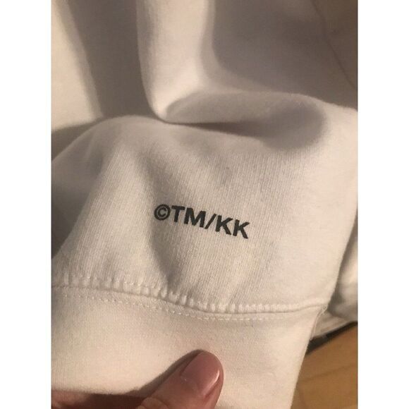 J Balvin Takashi Murakami Collab Mens White XL Logo Hoodie Reggaeton Streetwear - Picture 8 of 8